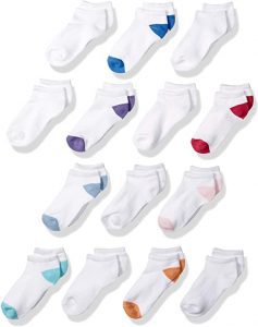 Amazon Essentials Fully-Cushioned Low Cut Socks For Girls, 14-Pairs