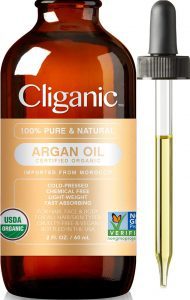 Cliganic Organic Pure Cold-Pressed Argan Hair Oil