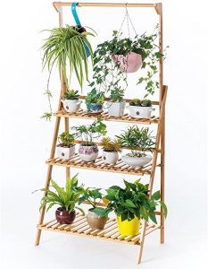 COPREE Eco-Friendly Adjustable Bamboo Indoor Plant Stand