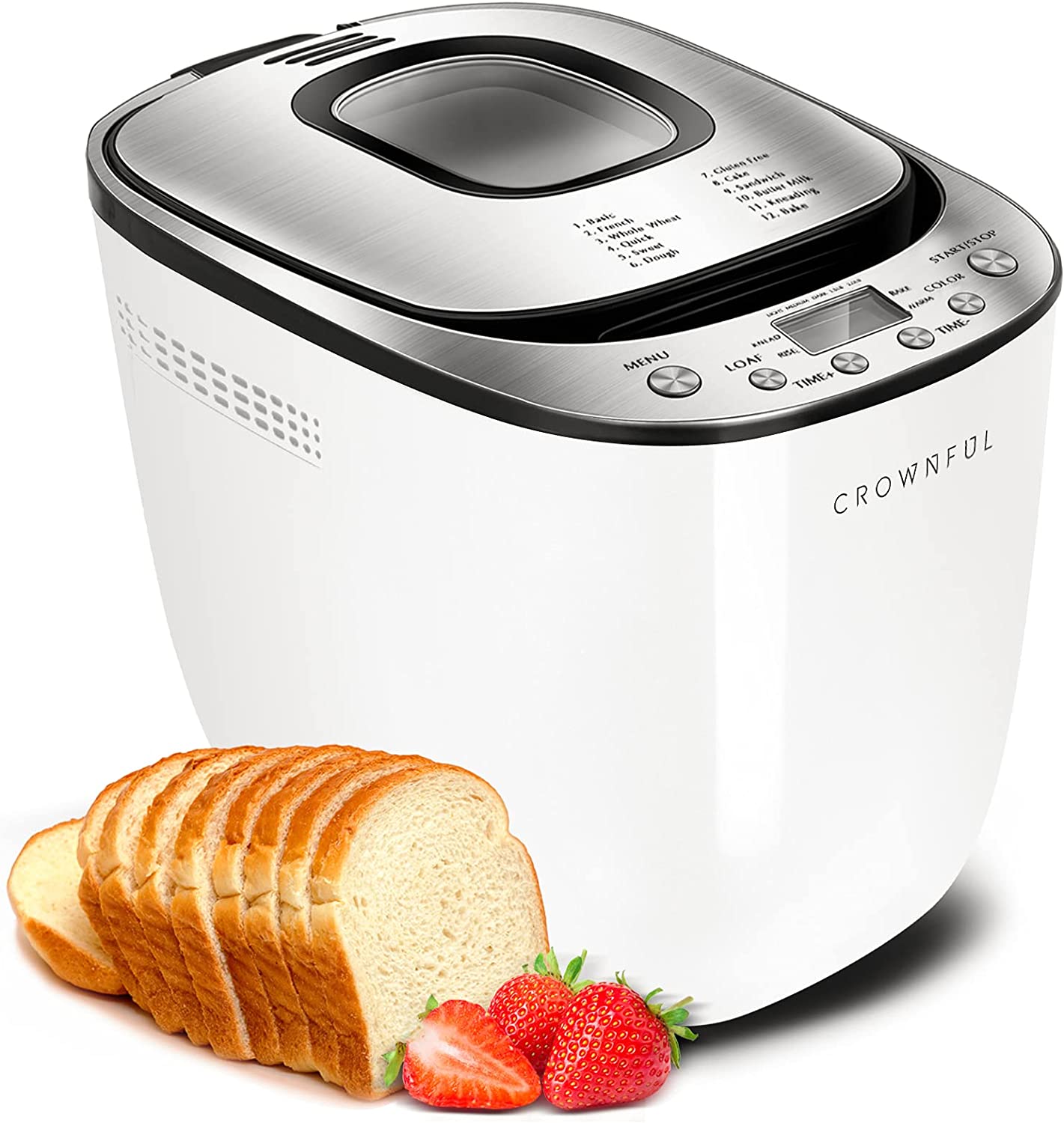CROWNFUL LCD Delayed Timer Bread Machine