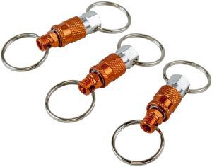 Freeman Spring-Loaded Coupling Quick-Release Keychains, 3-Count