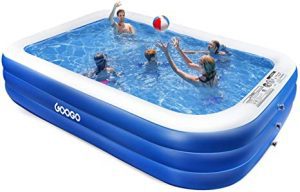 Googo BPA-Free Easy Inflate Inflatable Pool, 118-Inch