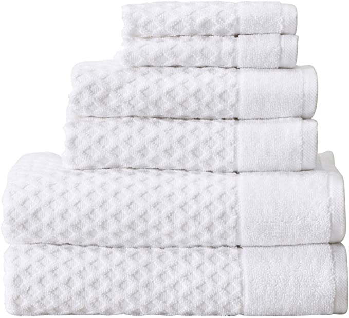 Great Bay Home Classic Ultra-Soft Cotton Bath Towels, 6-Piece