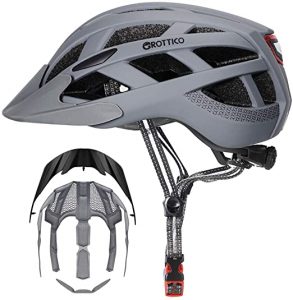 GROTTICO USB Rechargable Backlight & In-Mold Construction Bike Helmet