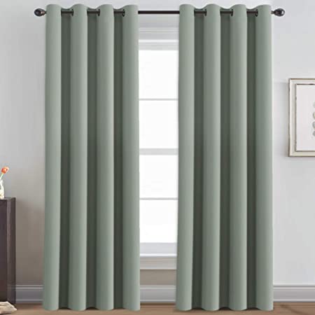 H.VERSAILTEX Thermal Noise-Reducing Blackout Living Room Curtain, 52×84-Inch