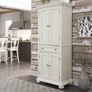 Home Styles Dover Large Wood Cabinets & Drawer Food Pantry