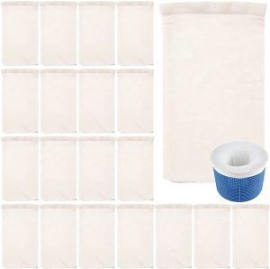 Impresa Products Fine Nylon Mesh Pool Filter Socks, 20-Count