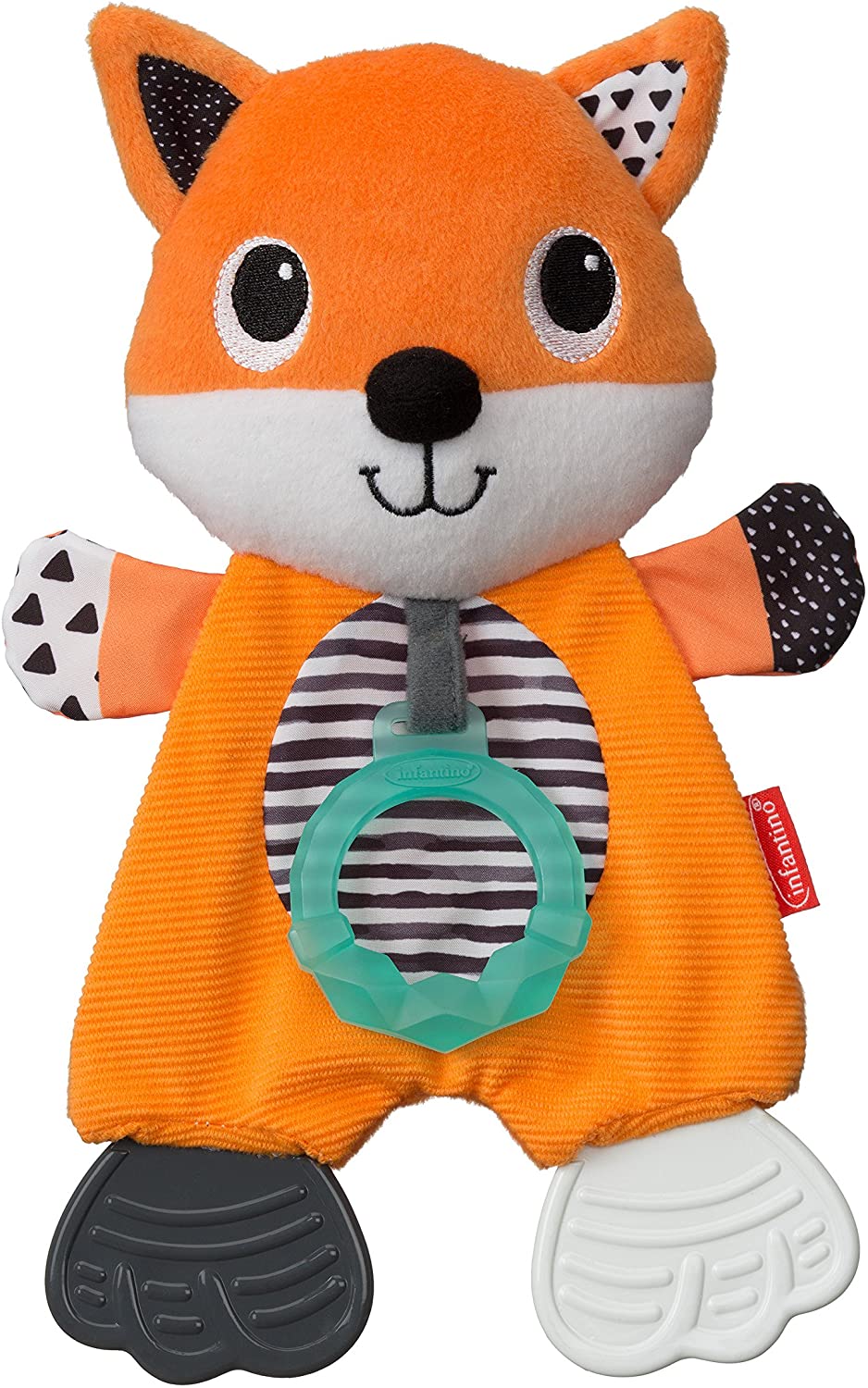 Infantino Fabric Fox Sensory Teether Infant Boy Toy