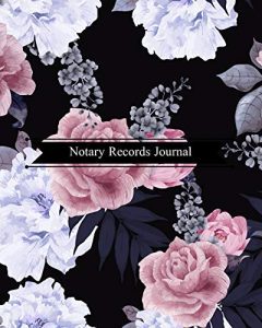 Jason Soft Floral Print Cover Notary Public Record Book