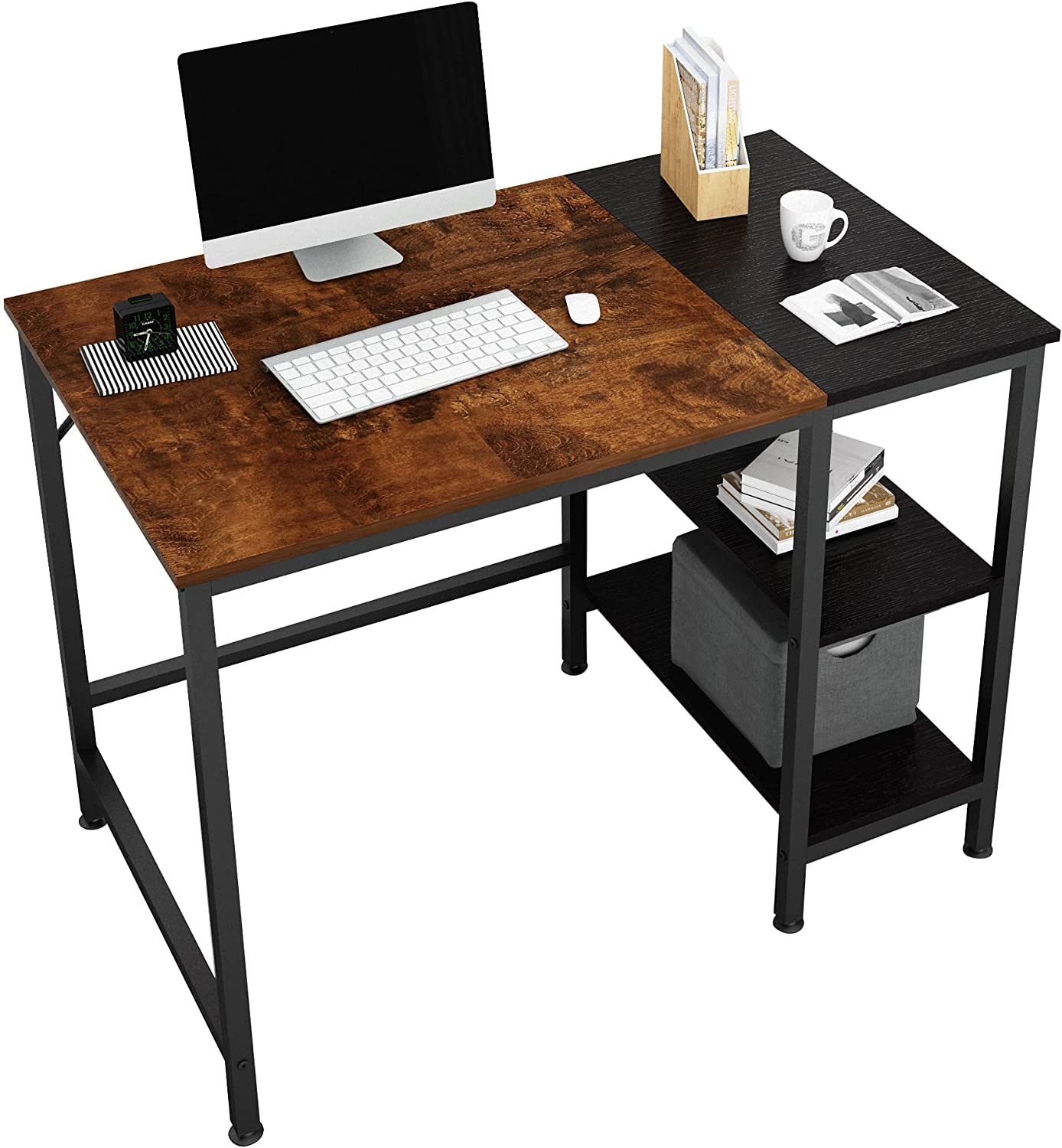 JOISCOPE Under Desk Shelves & Steel Frame Minimalist Desk
