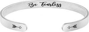 Joycuff Cuff Style Inspirational Quote Engraved Bracelet
