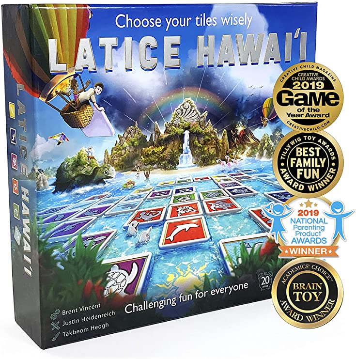 Latice Hawaii Educational Board Game For Kids 10 And Up