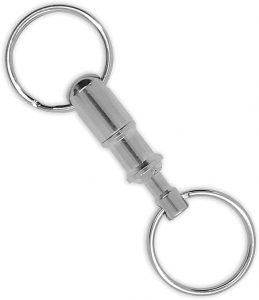 Lucky Line Nickel-Plated Brass Quick-Release Keychain