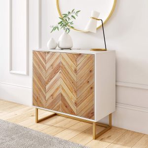 Nathan James Enloe Modern Wood-Finish Cabinet