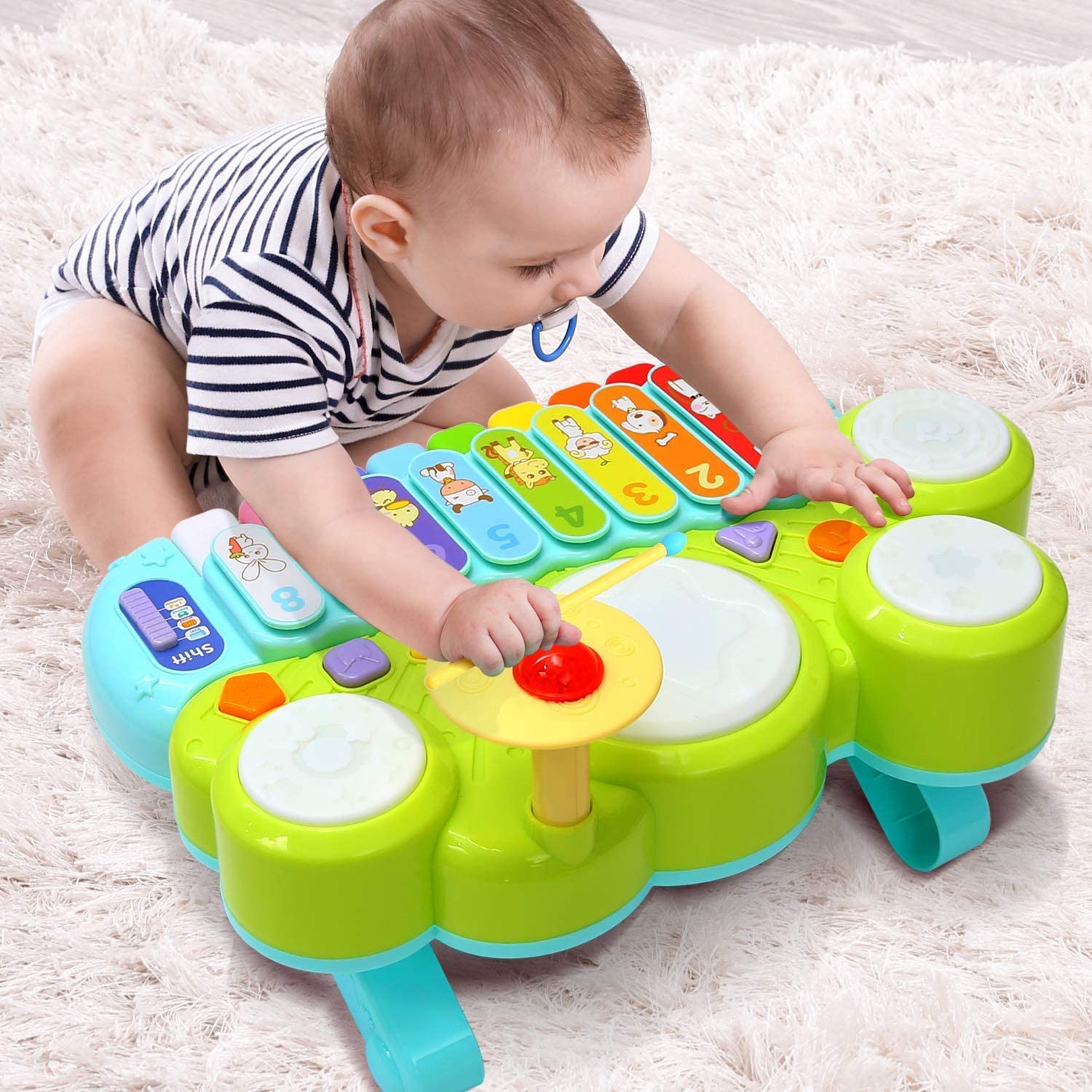 Ohuhu Electronic Xylophone & Drums Infant Boy Toy