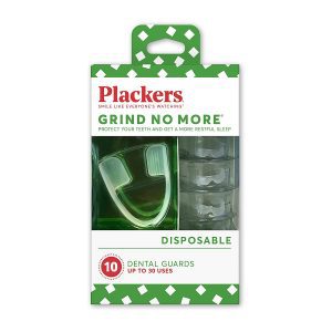 Plackers Grind No More Disposable Night Guard For Teeth Grinding, 10-Pack