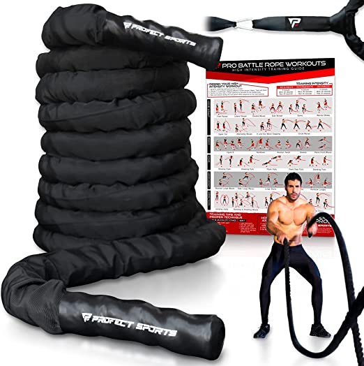 Profect Sports All-Dac DuraMax Protected Battle Ropes For Training
