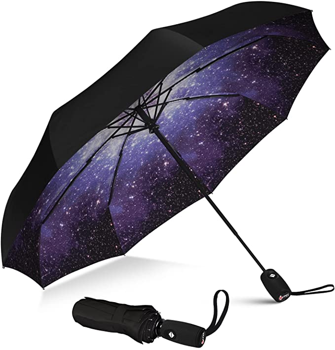 Repel Umbrella Lightweight Compact Starry Night Umbrella