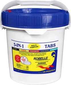 Robelle 1410M Granular Slow-Dissolving Chlorine Pool Tablets, 3-Inch