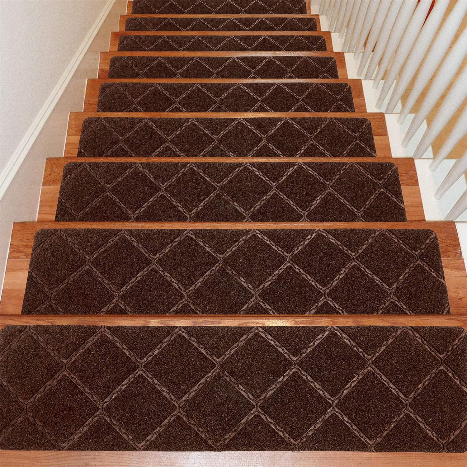 Seloom Indoor Non-Skid Backing Carpet Stair Tread Rug