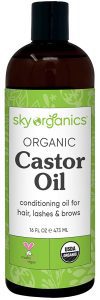 Sky Organics Pure Organic Castor Hair Oil, 16-Ounce