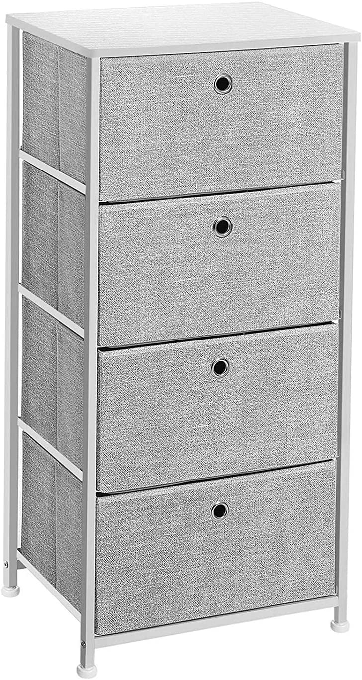 SONGMICS 4-Tier Fabric Drawer Cabinet