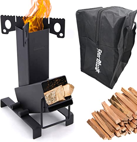 StarBlue Carbon Steel Portable Wood-Burning Stove