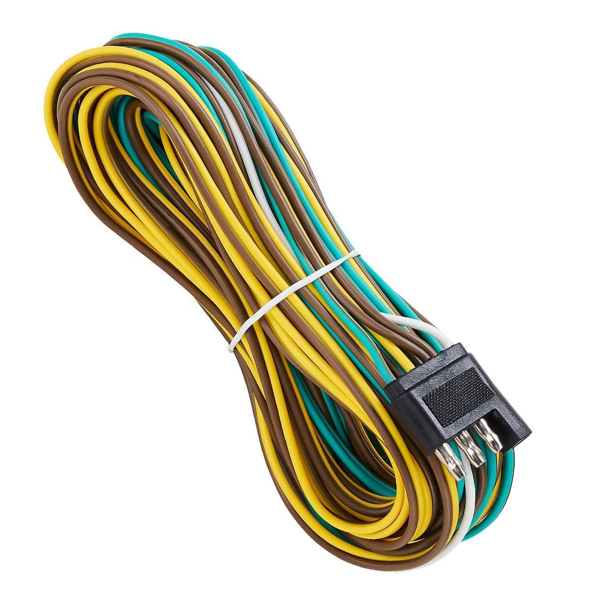 SUZCO 4-Way Flat Plug Color-Coded Trailer Light Harness