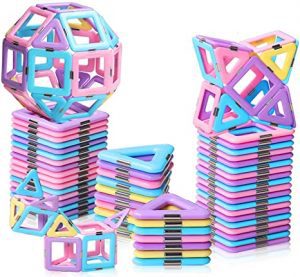 Tolnetr Magnetic 3-D Building Blocks Girls’ Toy