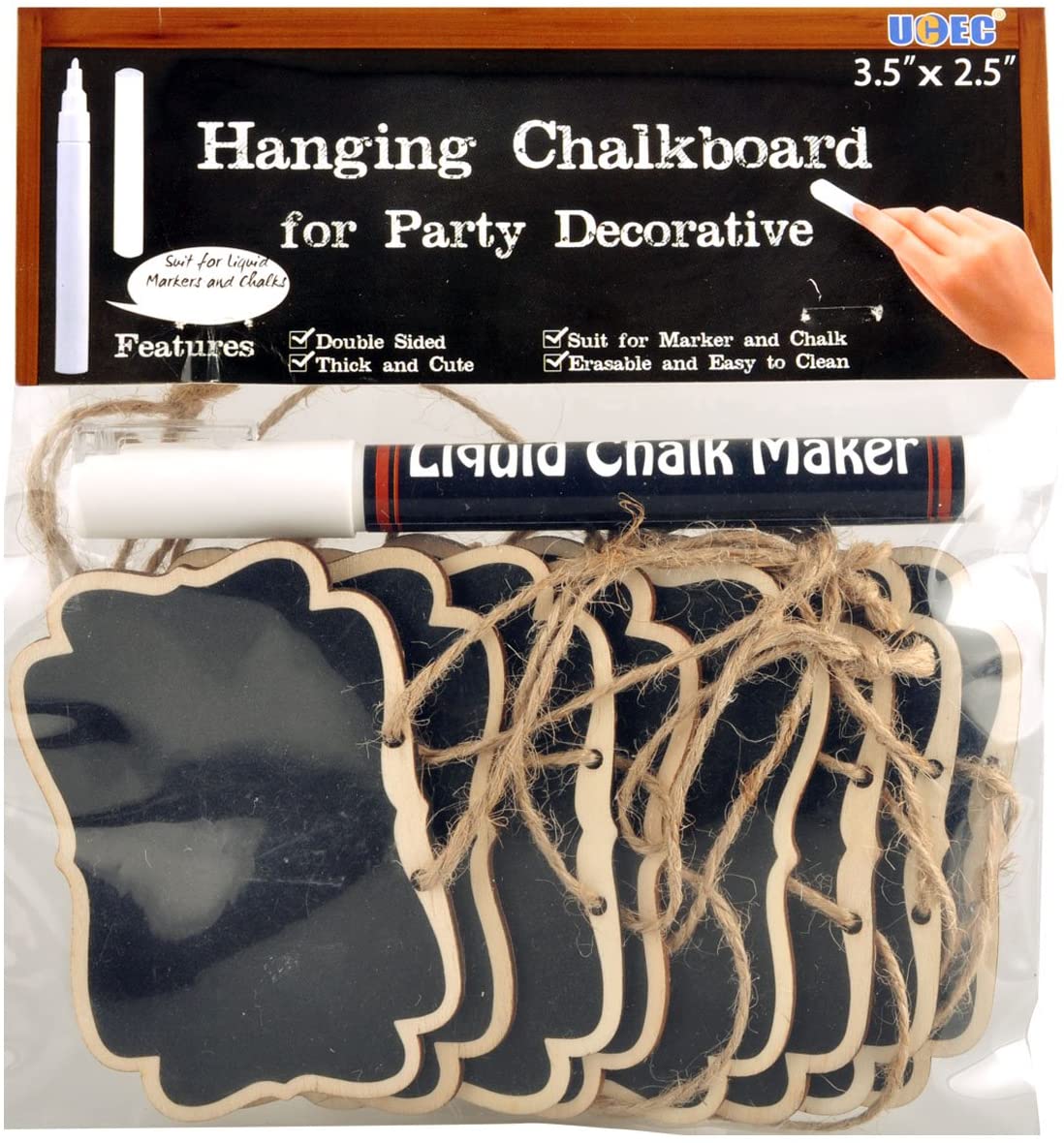 UCEC Double Sided Hanging Chalkboard Banner