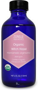 Zongle Therapeutics Astringent Organic Unscented Alcohol-Free Witch Hazel