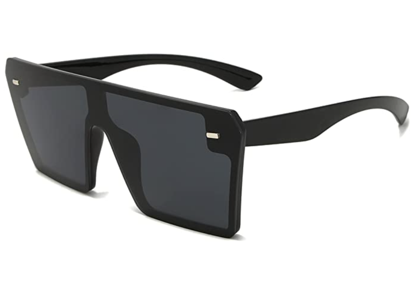 VANLINKER Flat Top Rimless Oversized Sunglasses