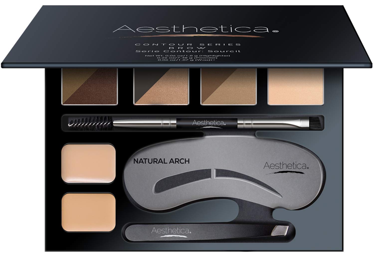 Aesthetica Brow Contour Powder Palette Makeup Kit
