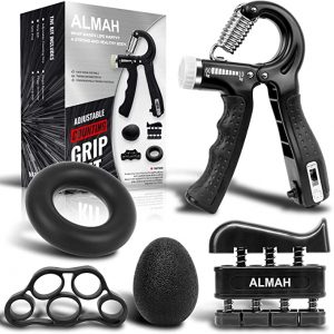 ALMAH Hand & Finger Grip Strengthener Kit, 5-Pieces