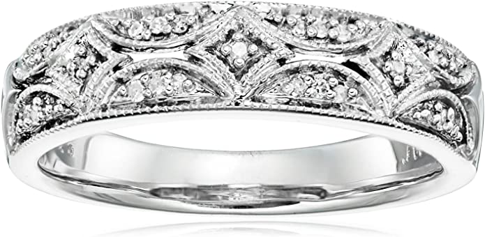 Amazon Collection White Diamonds Sterling Silver Ring