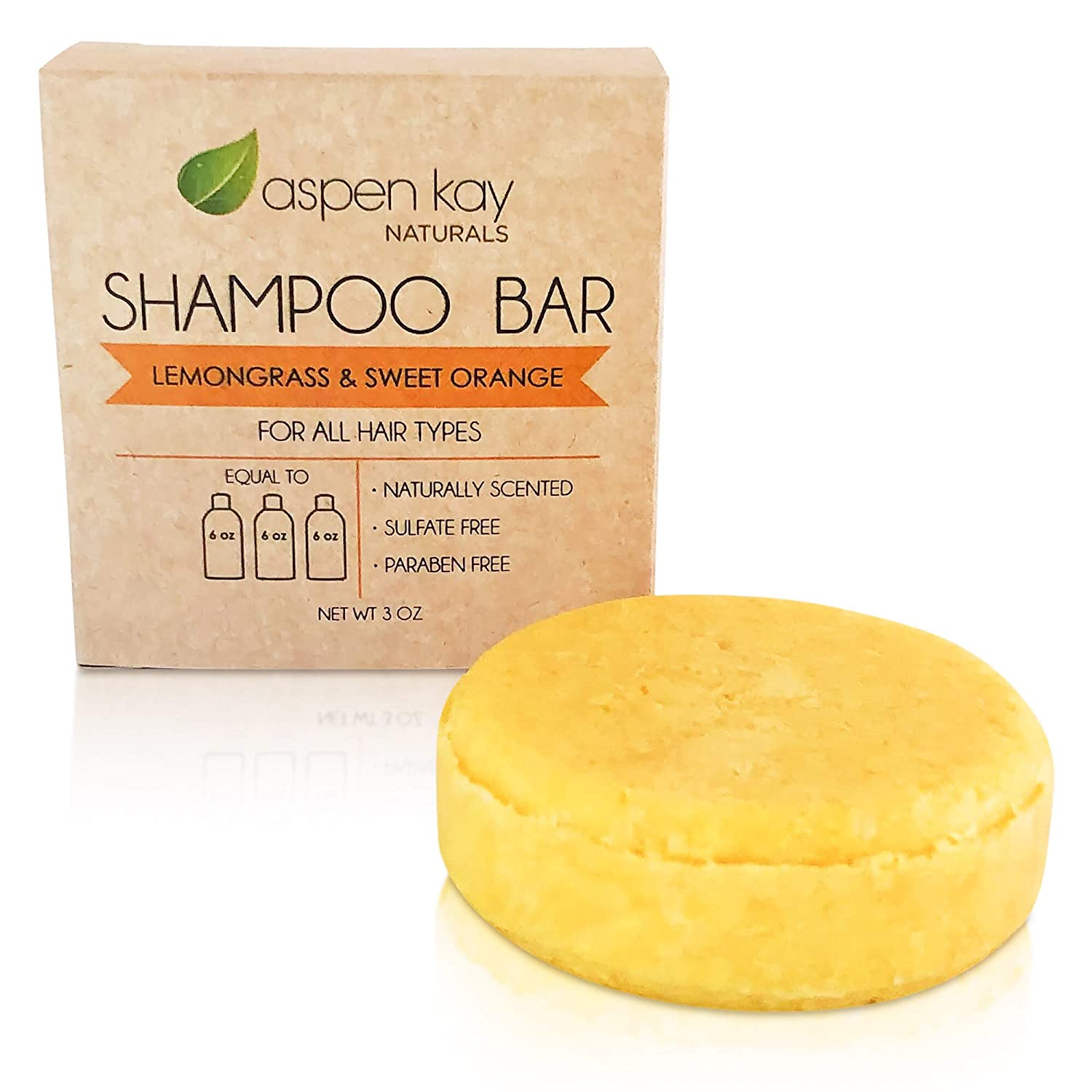 Aspen Kay Naturals Organic Ingredients Shampoo Bar