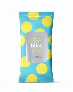 Bliss Lemon & Sage Plant-Based Deodorizing Body Wipes