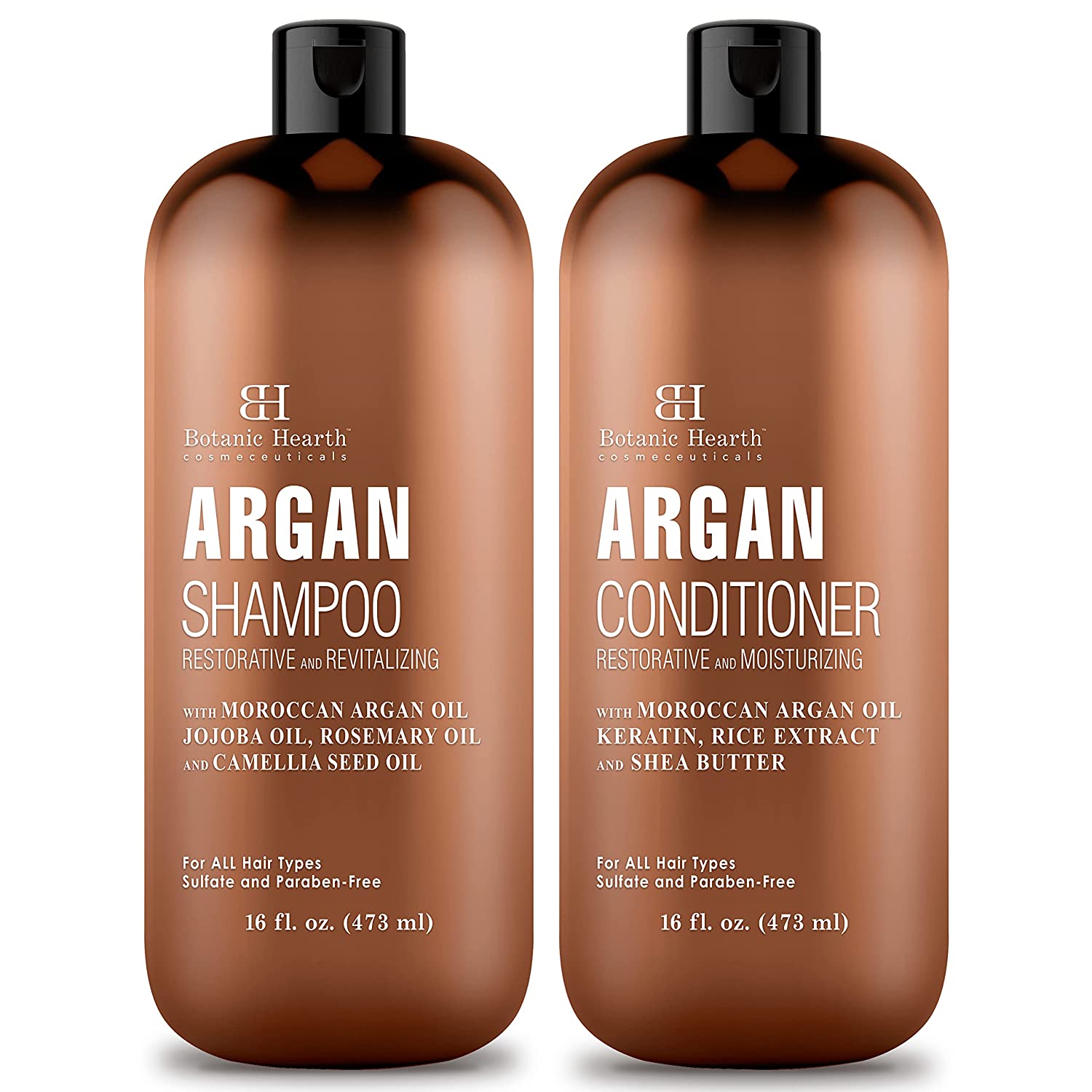 Botanic Hearth Moisturizing & Volumizing Argan Oil Shampoo & Conditioner