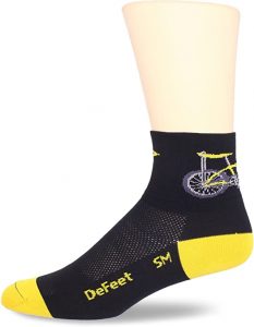 DEFEET Moisture Wicking Lightweight Bike Socks For Men