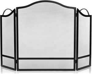 DOEWORKS Spark-Guard 3-Panel Fireplace Screen, 29-Inch