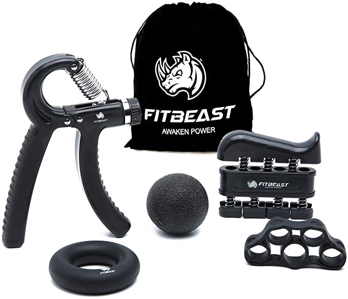 FitBeast Hand Grip Strengtheners & Workout Kit, 5-Pieces