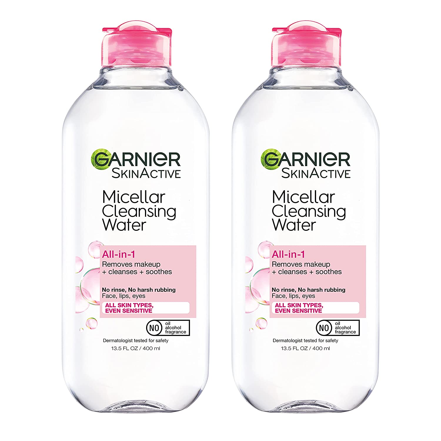 Garnier Micellar Cleansing Water Liquid Makeup Remover, 2-Pack