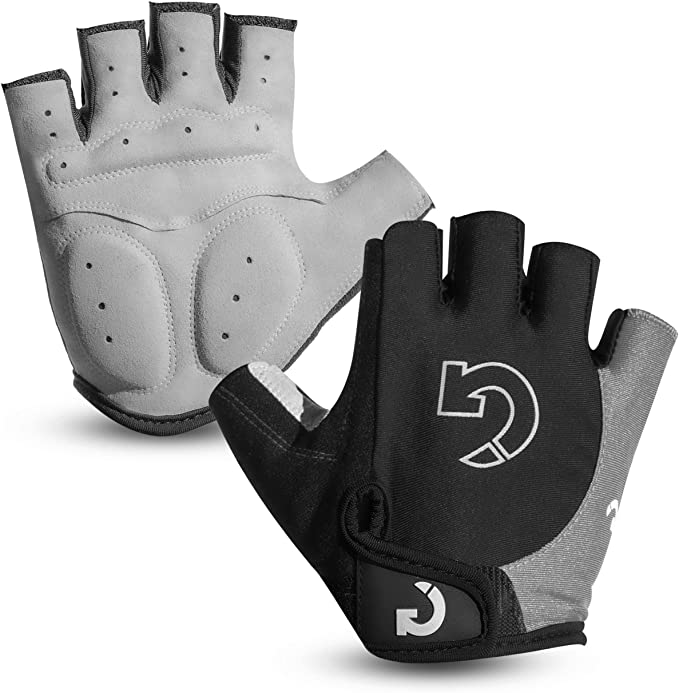 Anti-Slip Padded Half-Finger Biking Gloves Comfort Breathable Biking Gloves for Men/Women 2022 Upgrade Shock-Absorbing Durable Bicycle Gloves for Road Mountain Cycling Bike Gloves 