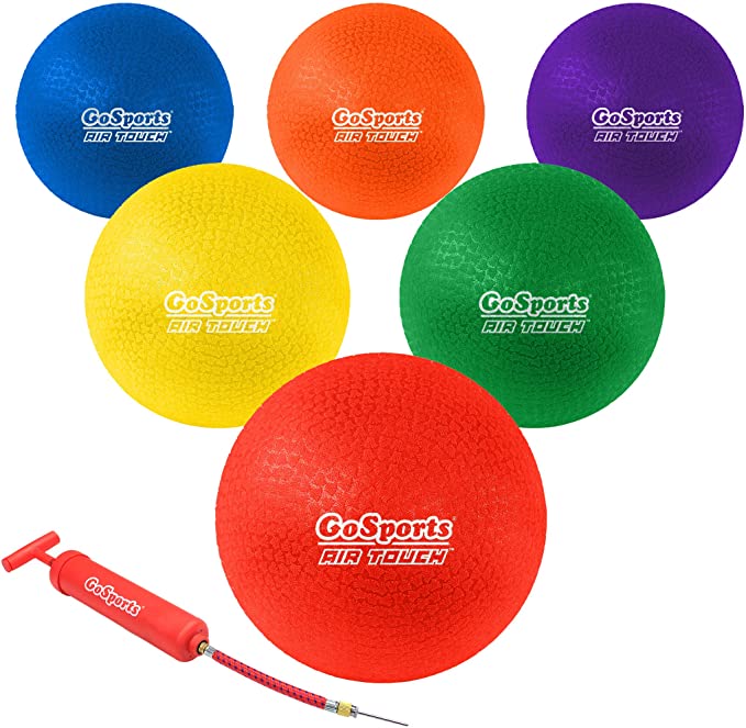 GoSports Air Touch Rubber Outdoor Balls For Kids, 6-Pack