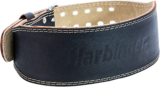 Harbinger Contoured Leather Padded Lifting Belt