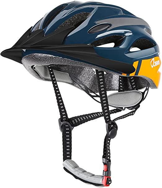 JBM Adjustable Dial & Straps Impact-Resistant Bike Helmet For Women
