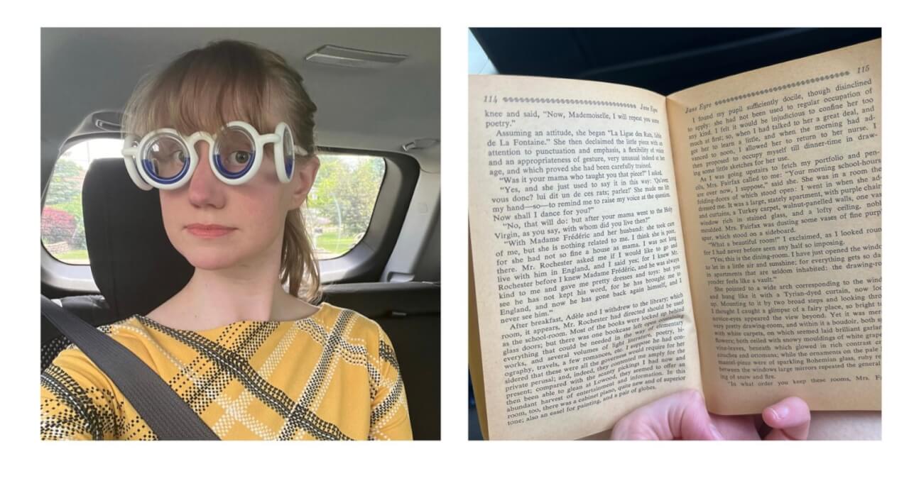 Kaitlin Gates and book side by side