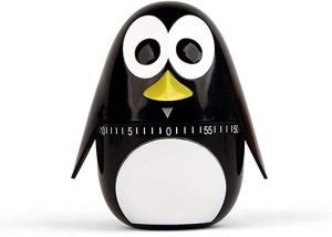 Kikkerland Cute Plastic Penguin Kitchen Timer