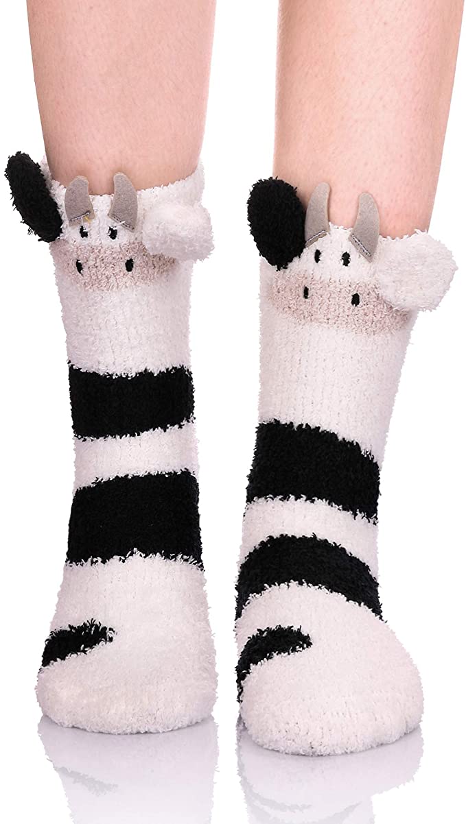 LANLEO Microfiber Thick Cow Socks
