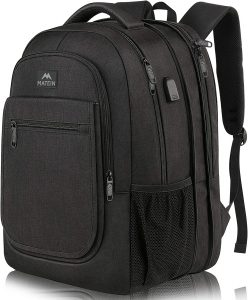 ‎MATEIN Anti-Theft Pocket & USB Port Backpack For School
